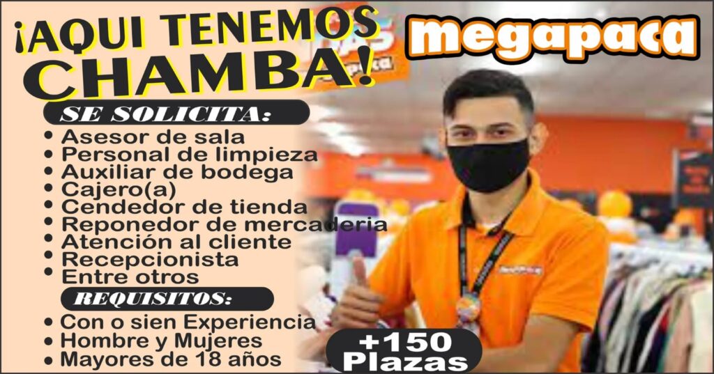 SE RENUEVAN MÁS DE 60 VACANTES EN MEGAPACA