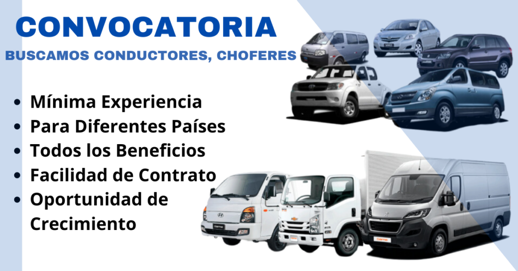 EMPRESAS DE TRANSPORTE CUENTA CON NUEVA OPORTUNIDAD LABORAL